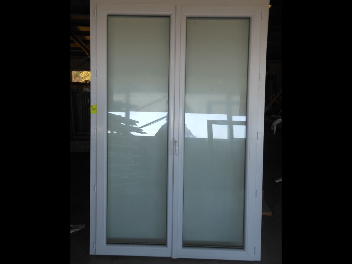 Porte fenêtre 2 vantaux PVC Blanc
